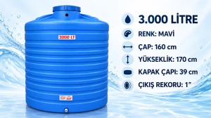 3000 L Su Deposu