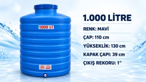 1000 L Su Deposu