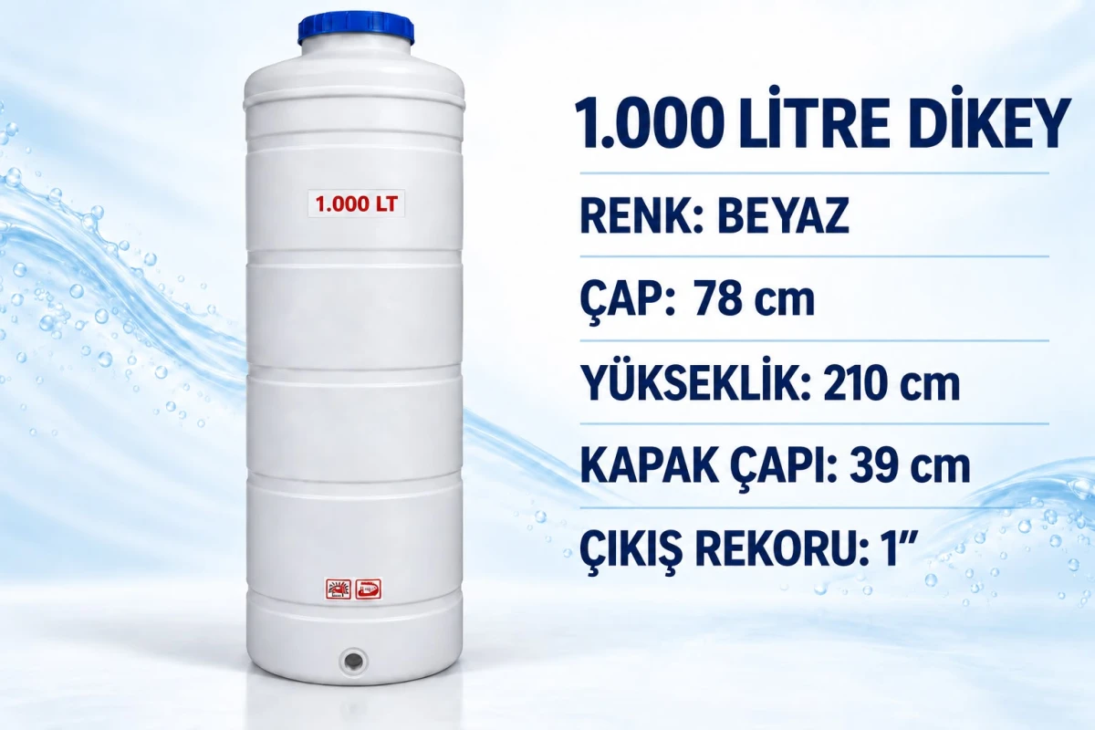 1000 L Füze Su Deposu