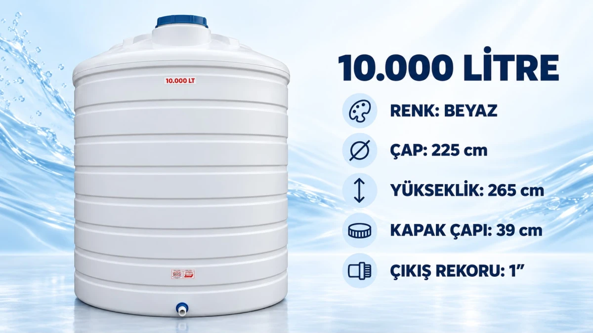 10000 L Su Deposu
