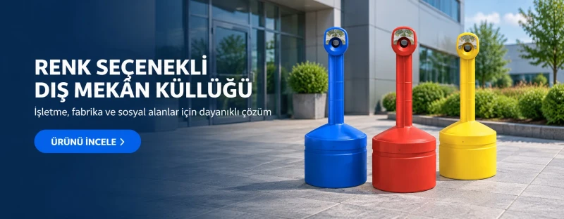 polietilen dış mekan küllük